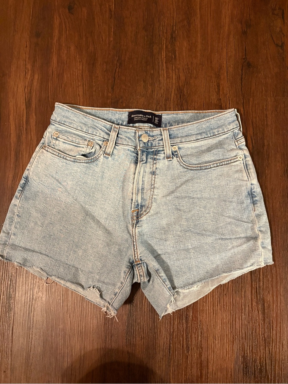 Abercrombie & Fitch Light Blue Denim Cutoff Shorts
